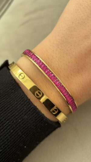 img_5148 Bracelet stones - Pink/Gold