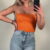 Bandeau top orange