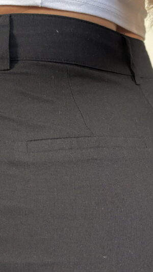Linnen pantalon - zwart