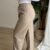 Linnen broek taupe - Tall