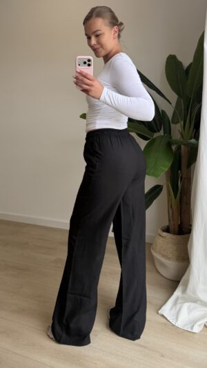 img_8353-2 Linnen broek zwart - Tall/Regular