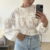 img_7032 Embroidery blouse - White
