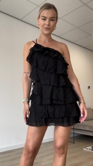 Screenshot Ruffle dress black
