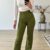 Straight leg pantalon - Olijf