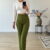 Straight leg pantalon - Olijf