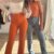 Tall straight jeans met stretch - Blauw