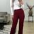 Straight leg pantalon - Bordeaux