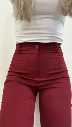 Straight leg pantalon - Bordeaux