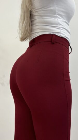 Straight leg pantalon - Bordeaux