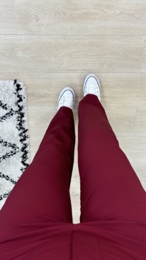 Straight leg pantalon - Bordeaux