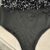 Glitter body met lange mouwen zwart