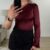 One shoulder top - Bordeaux