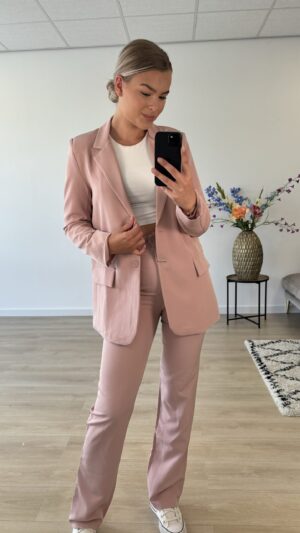 img_7983 Straight leg pantalon - Licht roze