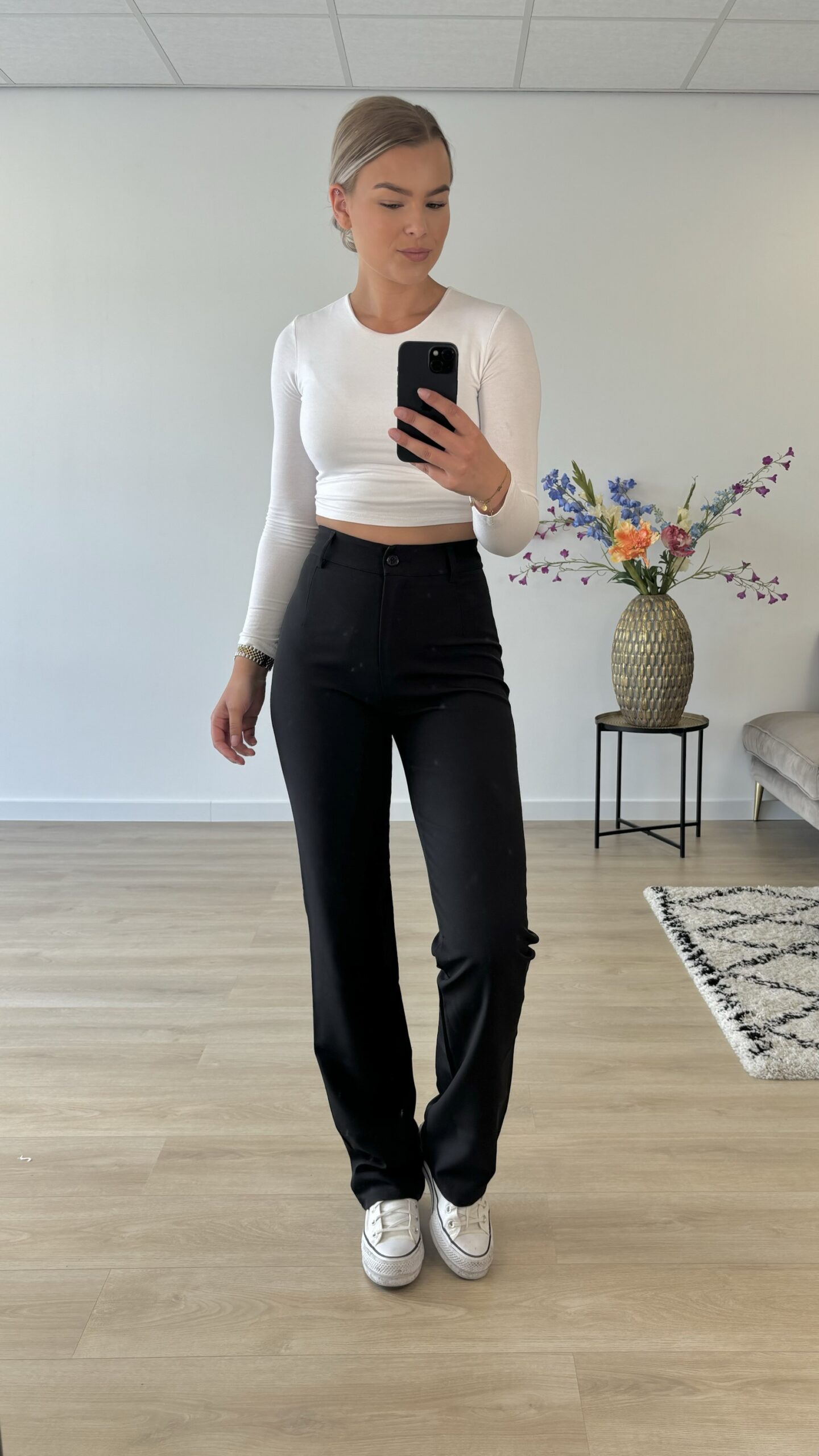 Lena Pantalon - Zwart main image 1