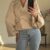 Blazer met strik - Beige
