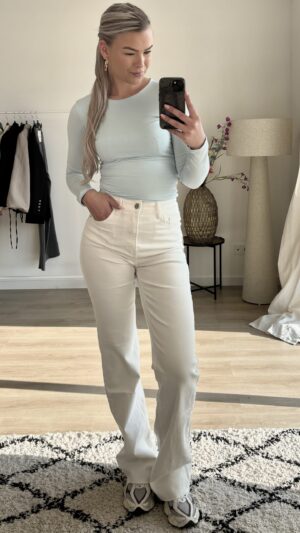 Tall jeans met stretch - Wit
