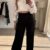 Zwarte wijde pantalon