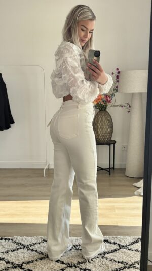 Tall jeans met stretch - Wit