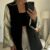 Blazer met print mouwen