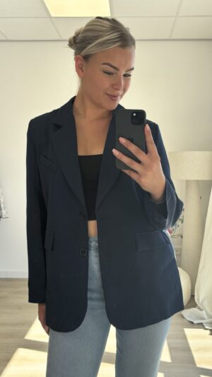 img_8078 Blazer met overslag rug en bloemenprint