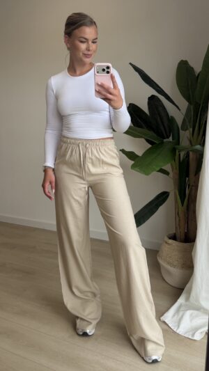 img_8357 Linnen broek beige - Tall/Regular