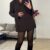 img_3784 Oversized blazer met overslag - Choco