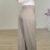 img_5524 Tall wide leg pantalon - Licht grijs/beige