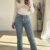Tall flared jeans met stretch - Blauw