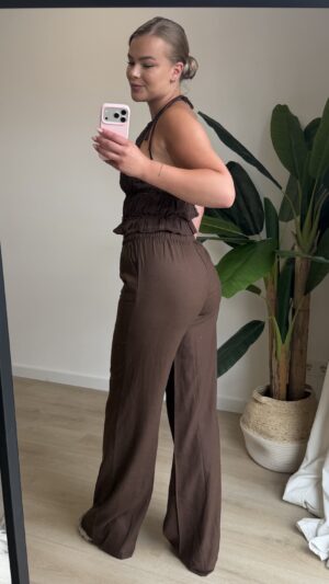 Linnen broek bruin - Tall/Regular