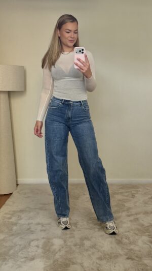 Tall jeans stretch balloon - Blauw