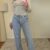 img_1891 Tall jeans stretch met split - Licht blauw