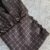 Blouse met ruitjes kort - Bruin