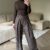 img_2726 Tall wide pantalon met ruit - Bruin