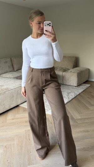 img_2751 Tall wide leg pantalon pinstripe bruin